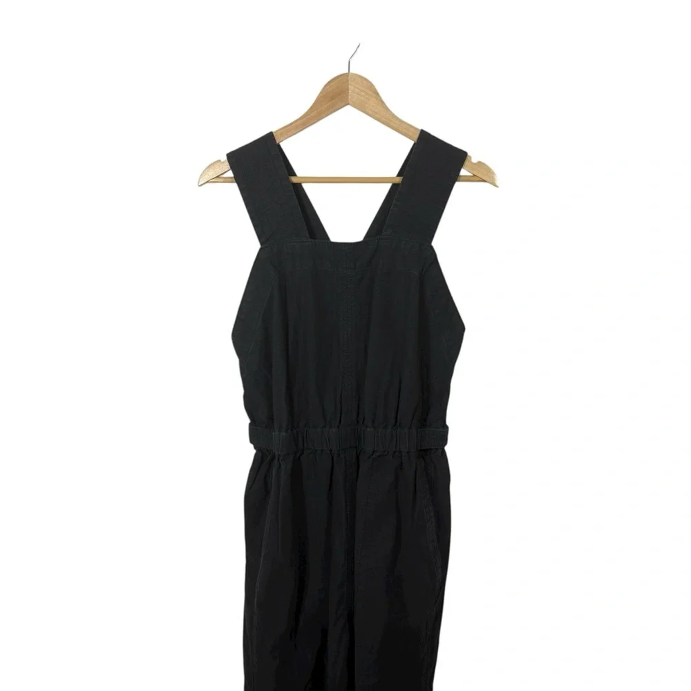 Everlane Women’s The Fatigue Apron Cotton/Linen Jumpsuit in Black Size 2
